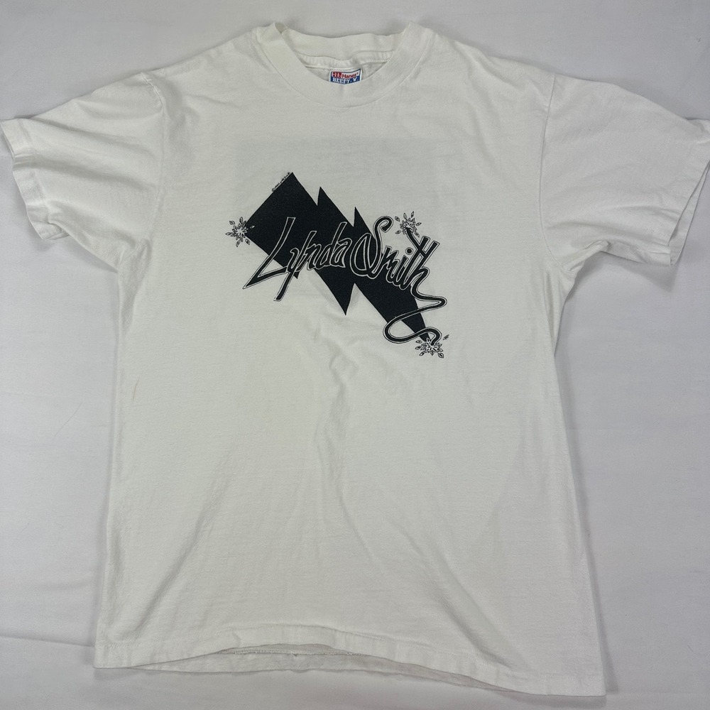 Vintage 1993 Country Music‎ Graphic T Shirt Hanes Beefy-T Made USA Lynda Smith